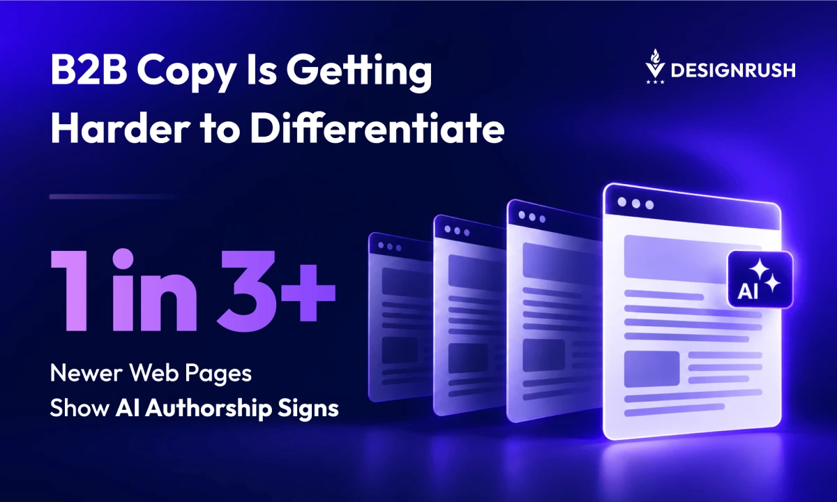 Pew: 1 in 3 Newer Web Pages Show AI Signs. B2B Copy Risks Blending In