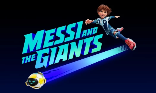 The banner for Messi's new show "Messi and the Giants"