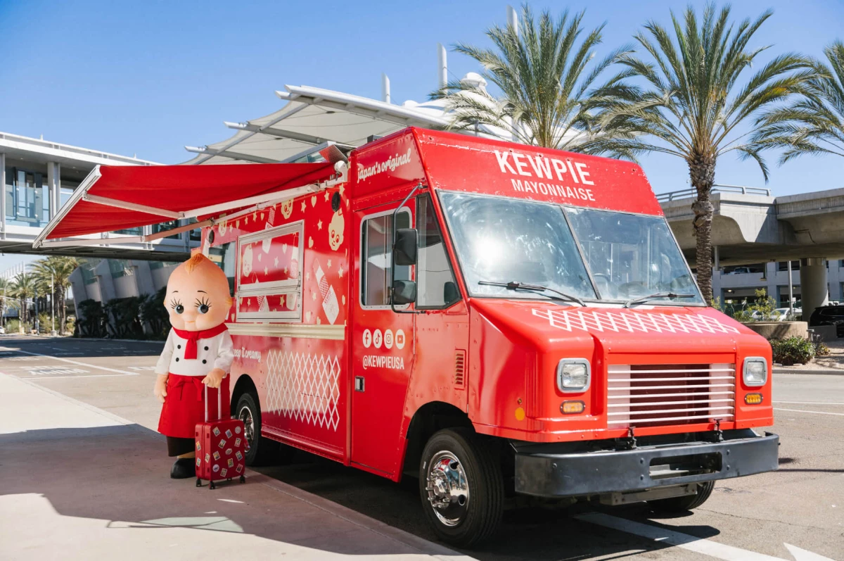 A Kewpie Mayo food truck