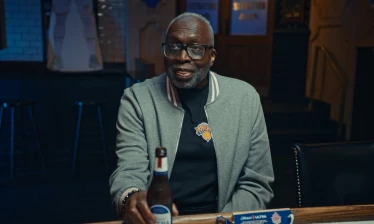 Earl Monroe with a Michelob ULTRA