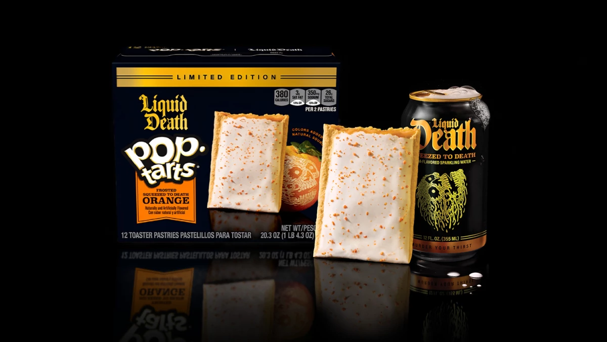 Liquid Death's collab with Pop-Tarts