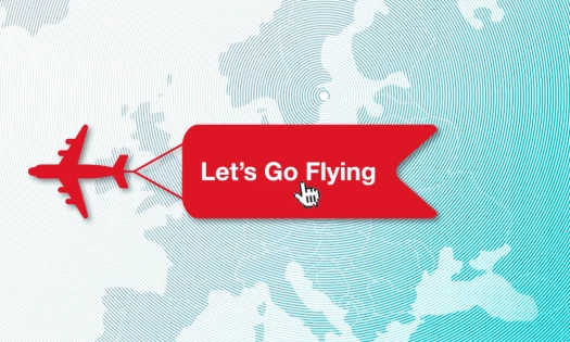 Fantasy Interactive Web Design Airline Industry Plane Computer Mouse