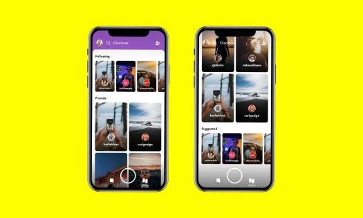 Snapchat app interface