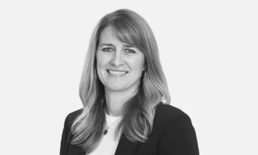 Black and white portrait of Jill Rankin