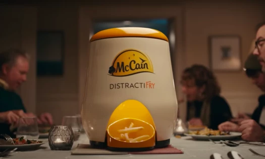 McCain DistractiFry machine on dinner table