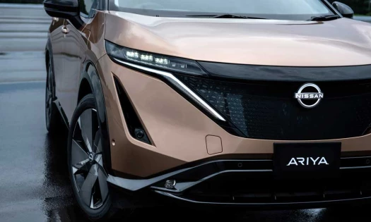 Nissan Ariya automobile model, front facing