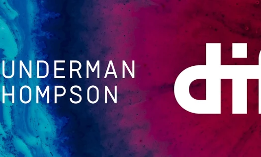 Wunderman Thompson and Diff logos on colorful background