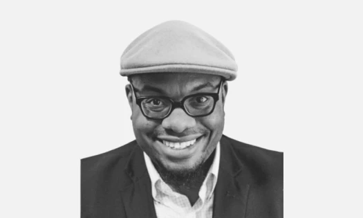 Black and white portrait of Zach Nunn, founder of website Living Corporate