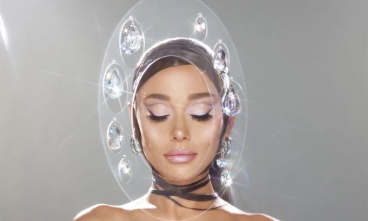 Ariana Grande in campaign imagery for beauty brand r.e.m. beauty