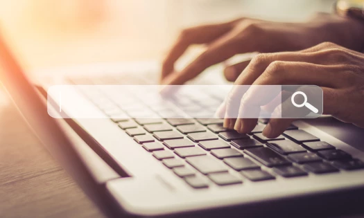 Search Engine Optimization Search Bar Laptop