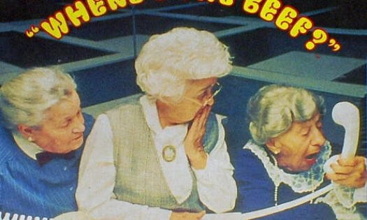 Scene from "Where's The Beef?" retro Wendy's campaign