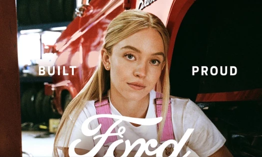 Sydney Sweeney for "Built Ford Proud" campaign