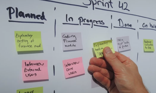 Design Sprint Post Its Whiteboard