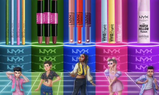 NYX avatars of LGBTQIA+ talent in "Game Out Loud" campaign