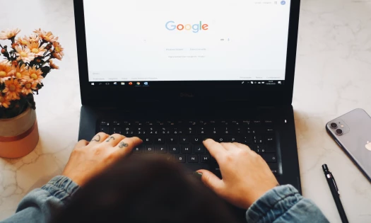 Google on laptop
