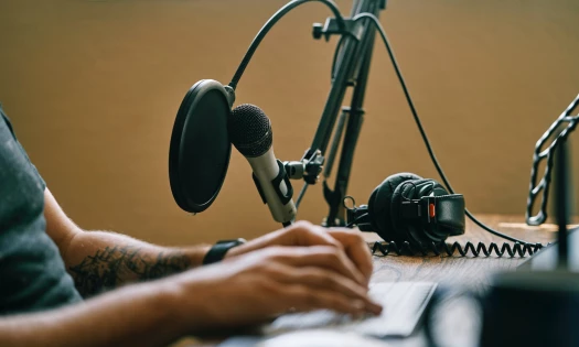 Podcast audio setup