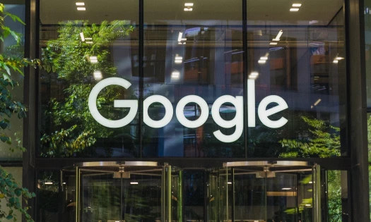 Google logo on a building