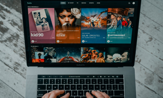 The Hulu app on a Macbook Pro