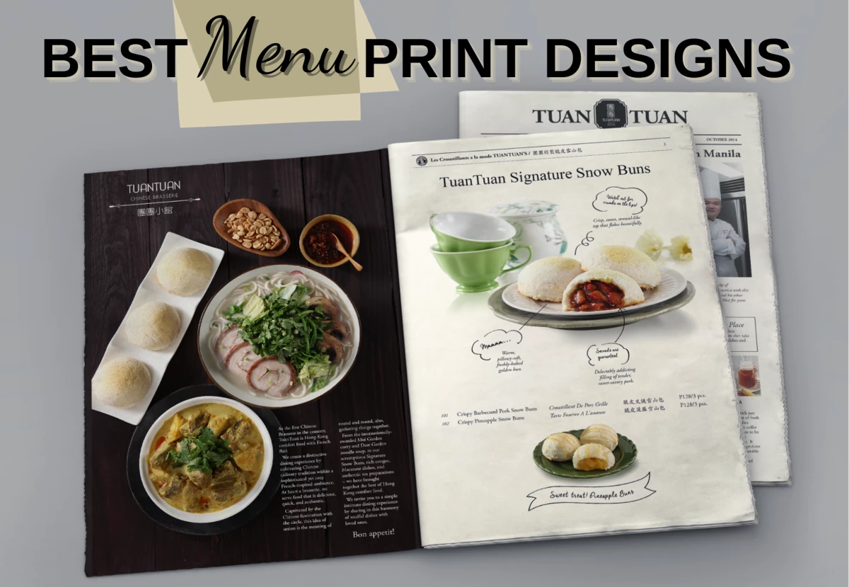 9 Best Menu Print Designs That Dish Out Creativity and Flavor