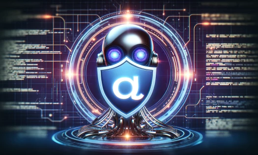 AI-generated image depicting OpenAI's Copyright Shield