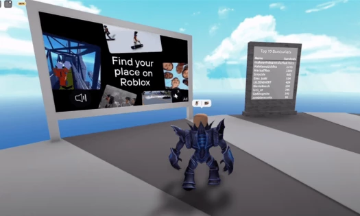 Roblox in-game video ads