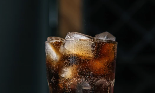 Soft Drink on a Glass