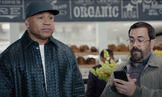 Still image featuring LL Cool J in the new Progressive ad, "Chance Encounter"