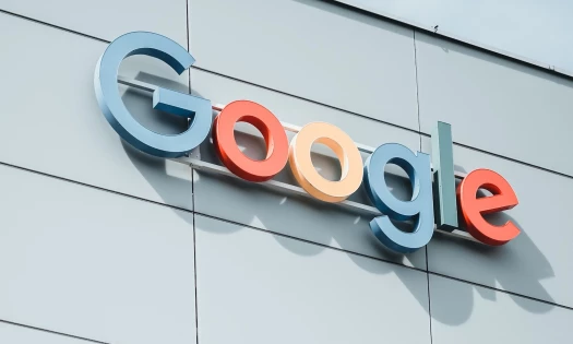 Google logo on a building