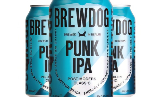 Three BrewDog Punk IPA beers