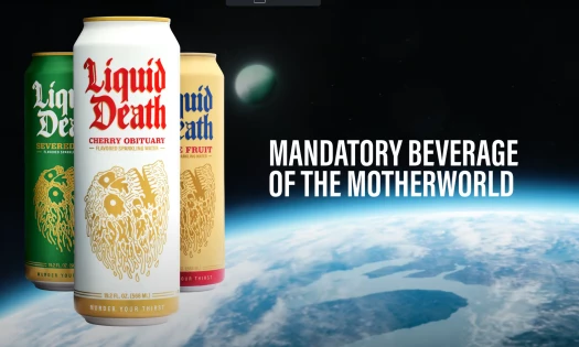 Liquid Death Rebel Moon Ad