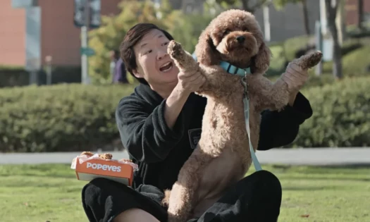 Ken Jeong and Mocha in Popeyes Super Bowl Ad