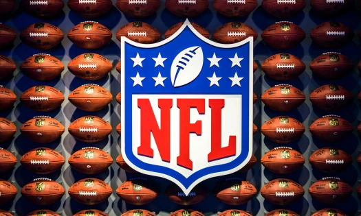 NFL Logo and Footballs