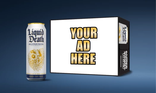 Liquid Death's Auction for Ad Space