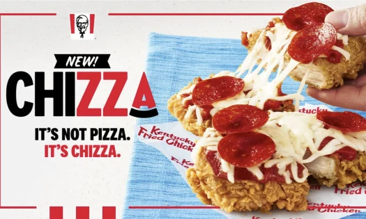 KFC 'Chizza' Banner