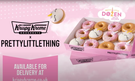 Still from the Krispy Kreme x PrettyLittle Thing Collaboration Video