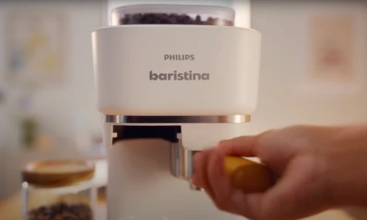 Still image taken from the Philips' "Join the New Coffee Movement" campaign video