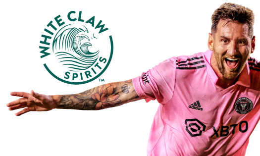 White Claw and Lionel Messi
