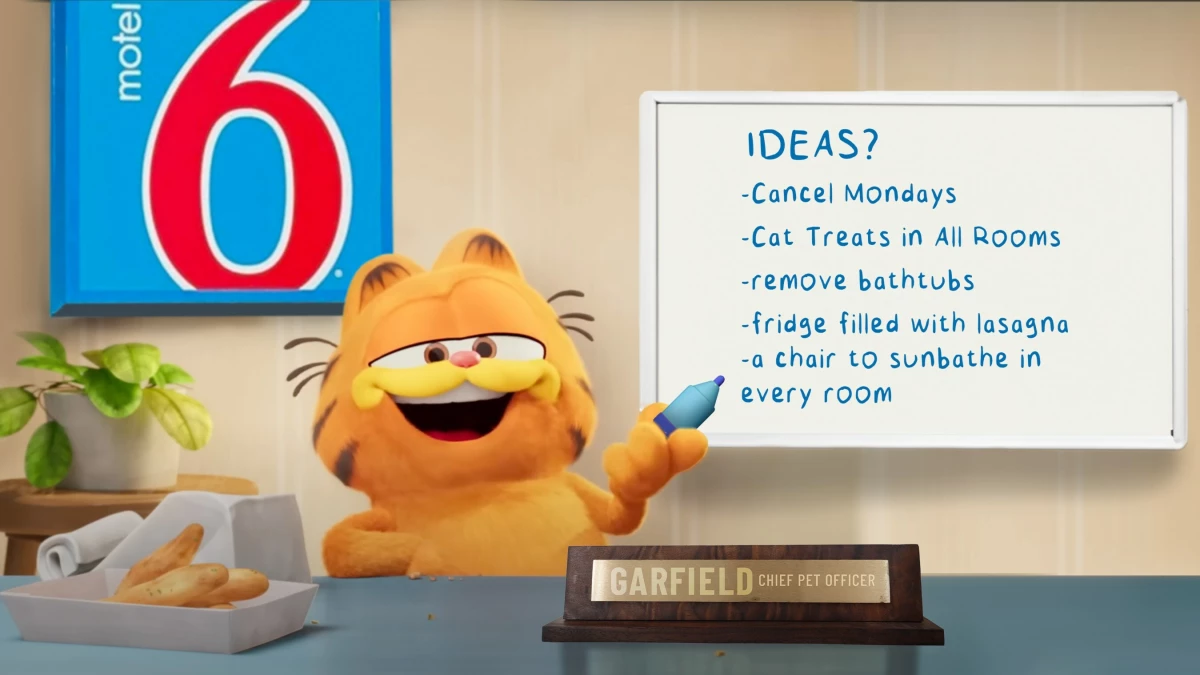 Garfield Is Motel 6's Chief Pet Officer in New Campaign