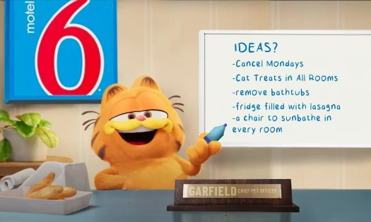 Garfield as Motel 6 Chief Pet Officer