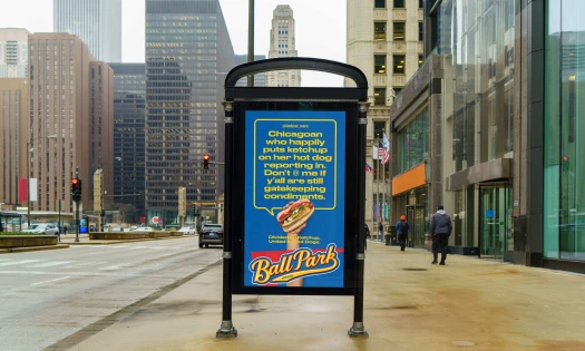Ball Park's OOH Ad in Chicago