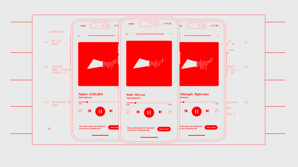 Budweiser Uses Songs Mentioning the Beer as Spotify Ads