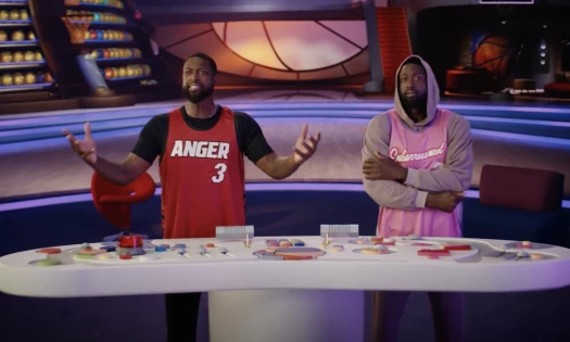 Dwyane Wade and Carmelo Anthony in 'Inside Out 2' Promo