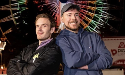 Mr.Beast and Pewdiepie on an X Post