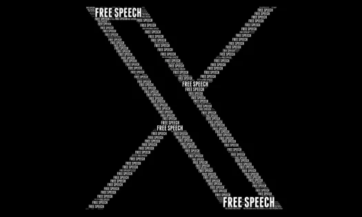 X Logo Art Posted by Elon Musk