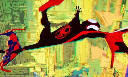 Two versions of Spider-Man in "Across the Spider-Verse"