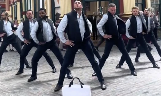 Reiss 'Finance Bro' Flash Mob