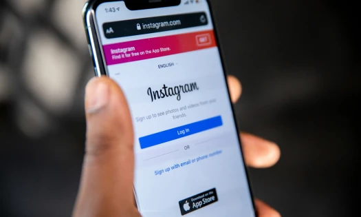 Instagram app on a smartphone
