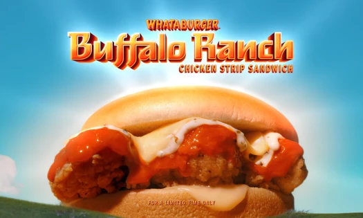 The Whataburger Buffalo Ranch Chicken Strip Sandwich - "A Beautiful Mess-terpiece"