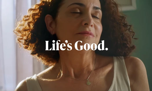 A Woman Is Comforted by LG Air Conditioner