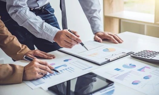 Business Growth Goals Data Analytics Chart